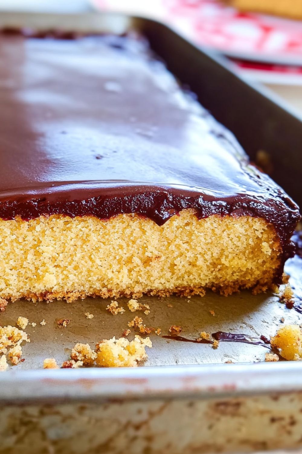 Peanut Butter Sheet Cake With Chocolate Icing