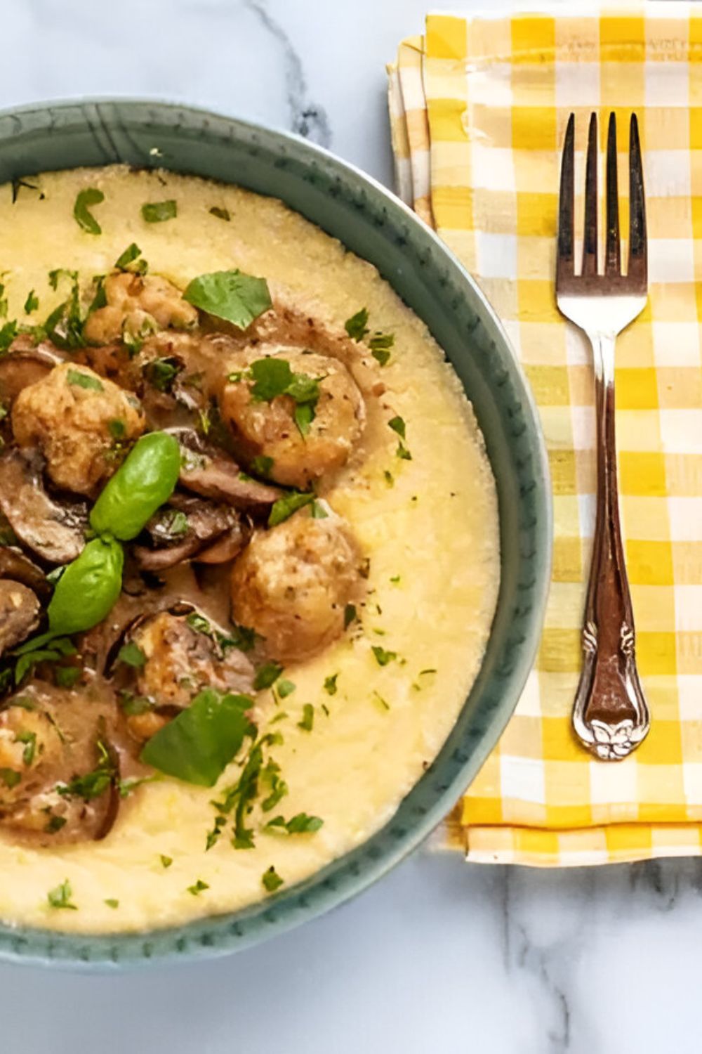 Pioneer Woman Chicken Meatball Polenta Bowl