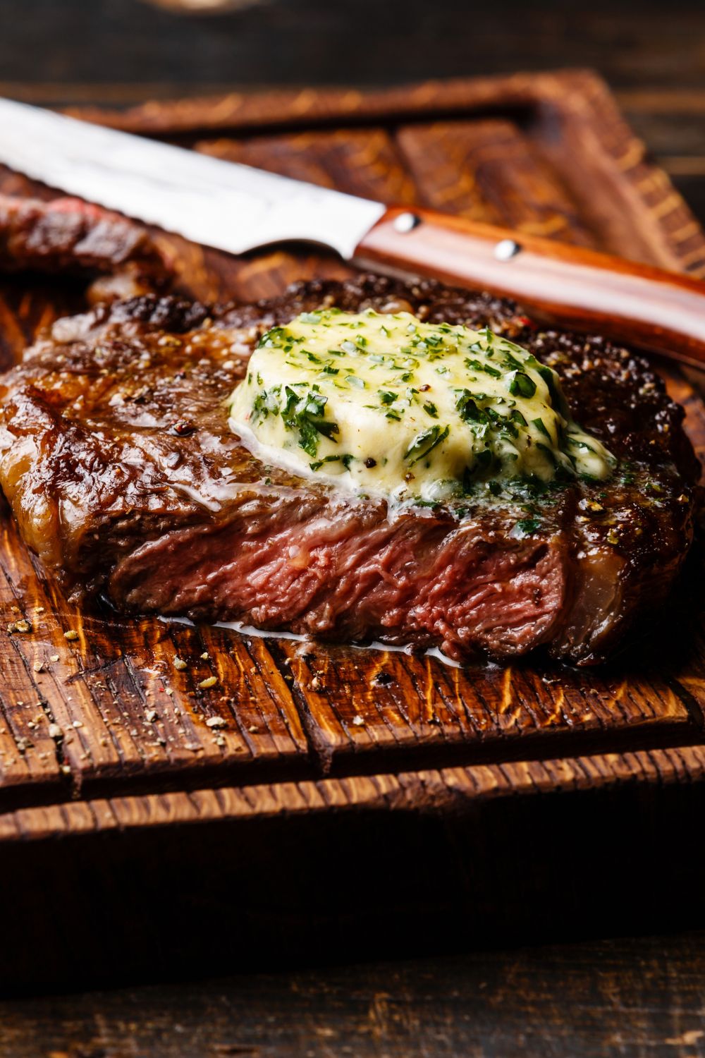 Pioneer Woman Rib Eye Steaks with Cowboy Butter