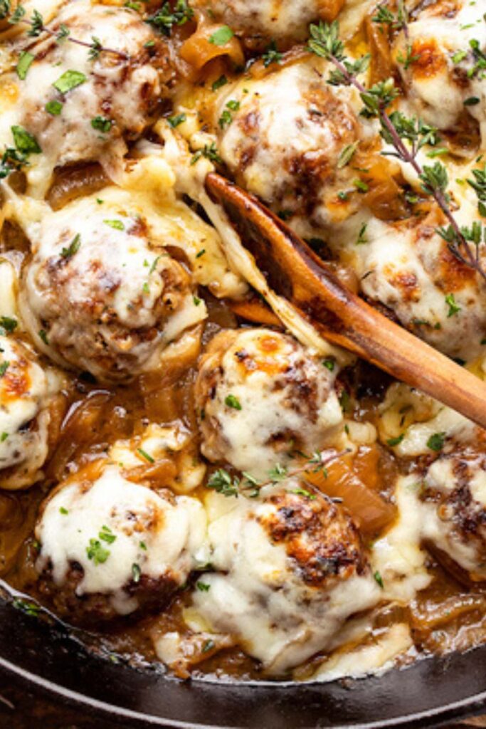 Pioneer Woman French Onion Meatballs