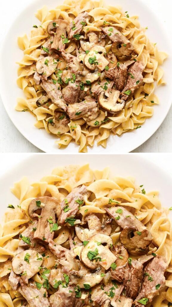 Pioneer Woman Crockpot Beef Stroganoff