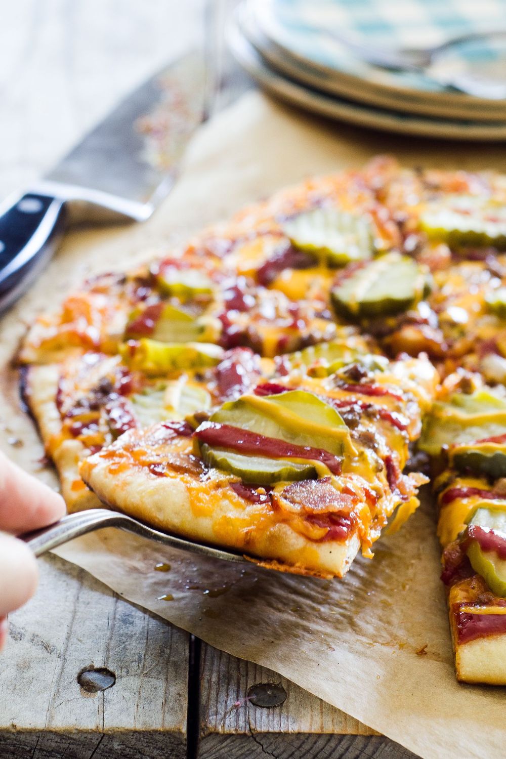 Pioneer Woman Cheeseburger Pizza