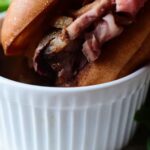 Slow Cooker Drip Beef Sandwiches