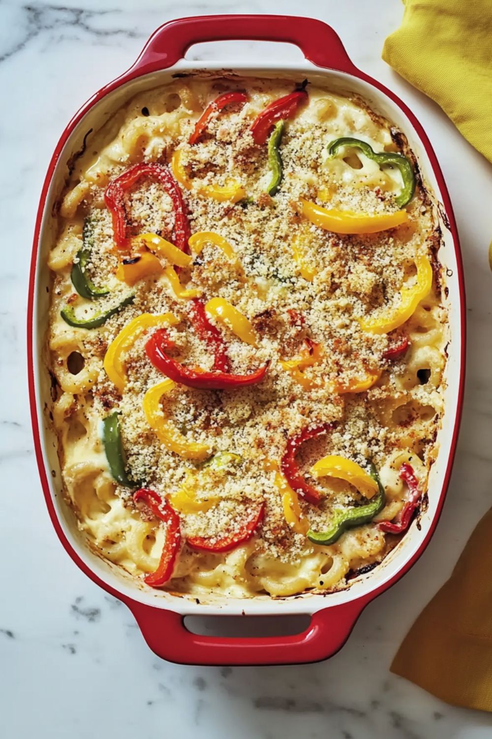 Fiery Baked Pepper Mac and Cheese