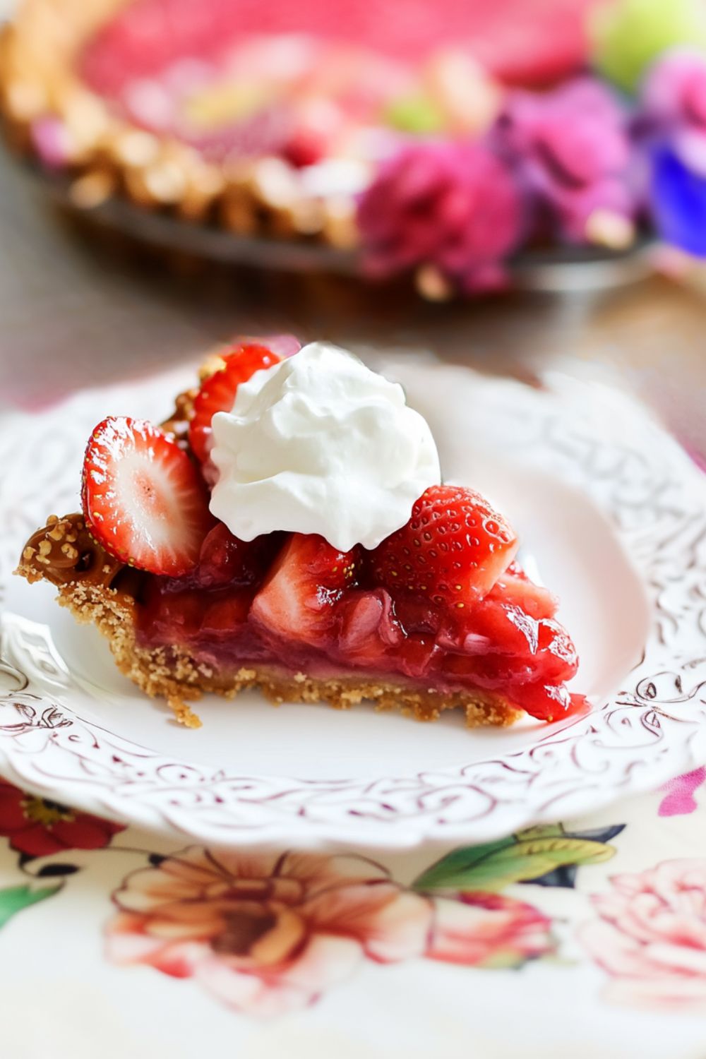 Strawberry Pretzel Pie