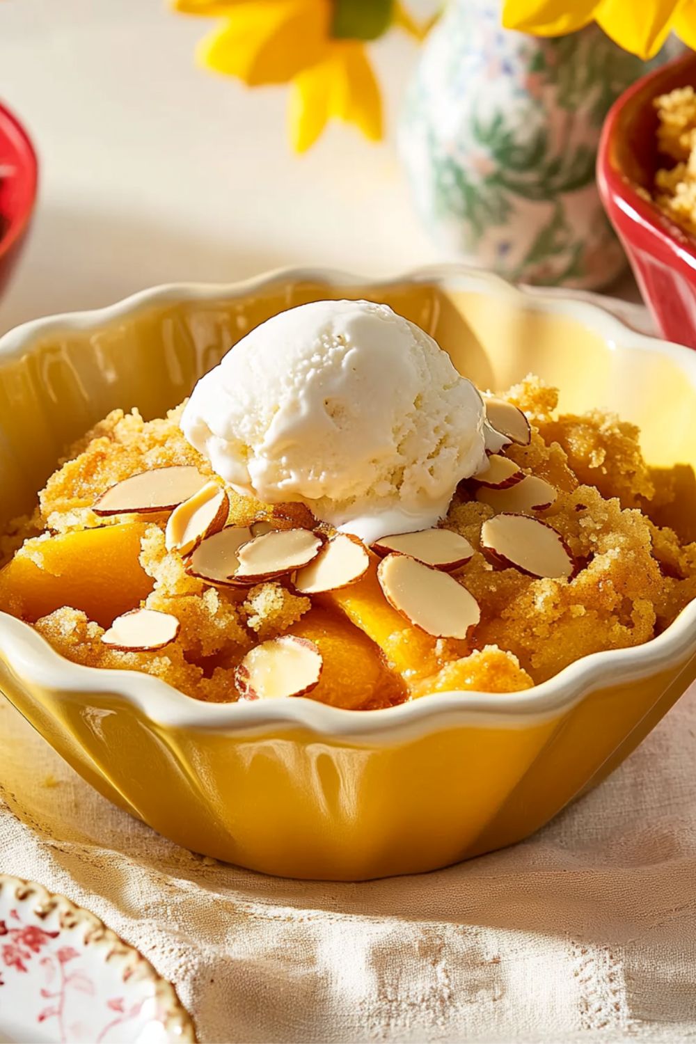 Peach Dump Cake