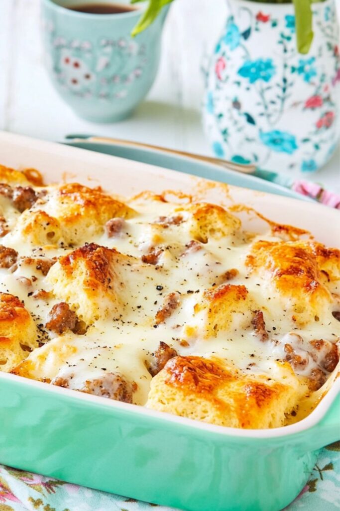 Biscuits and Gravy Casserole