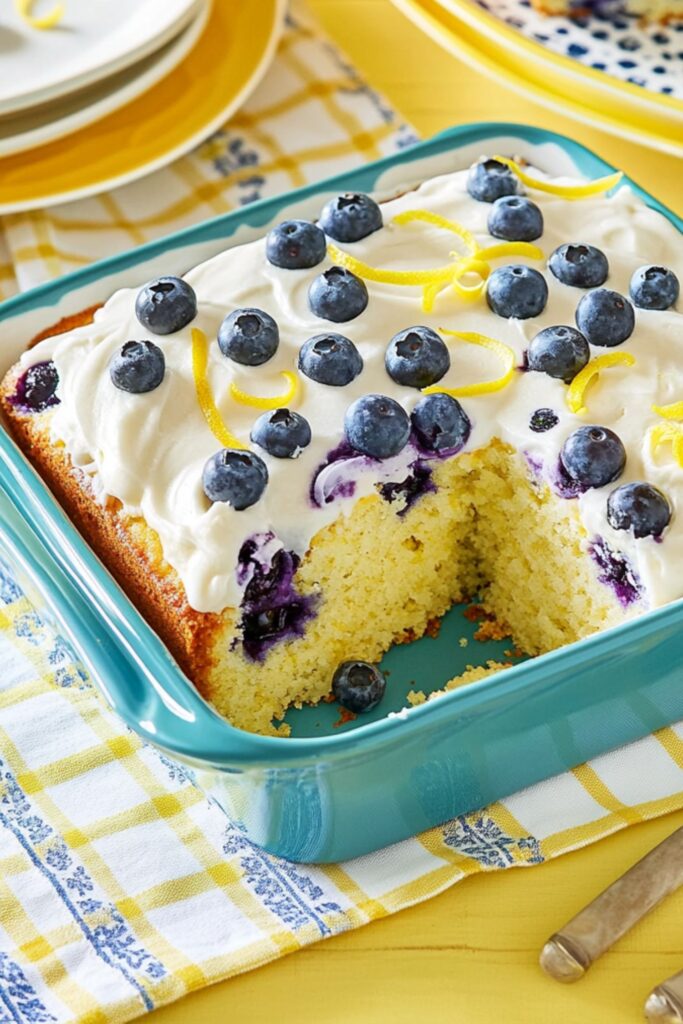 Lemon Blueberry Pound Cake​