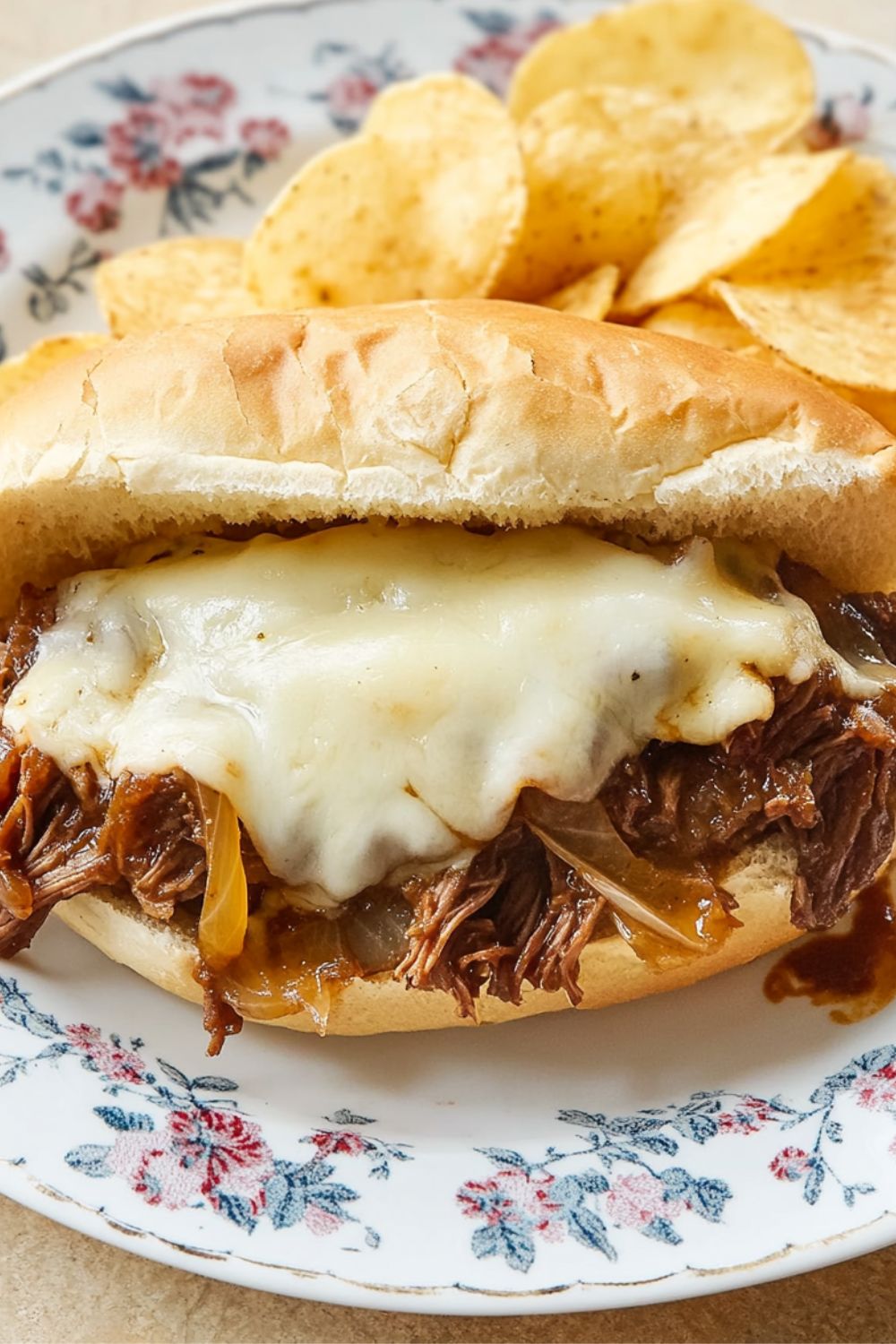 Slow Cooker Drip Beef Sandwiches