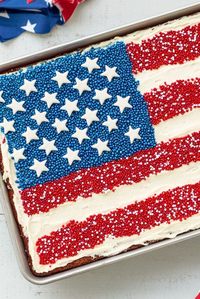 American Flag Cake