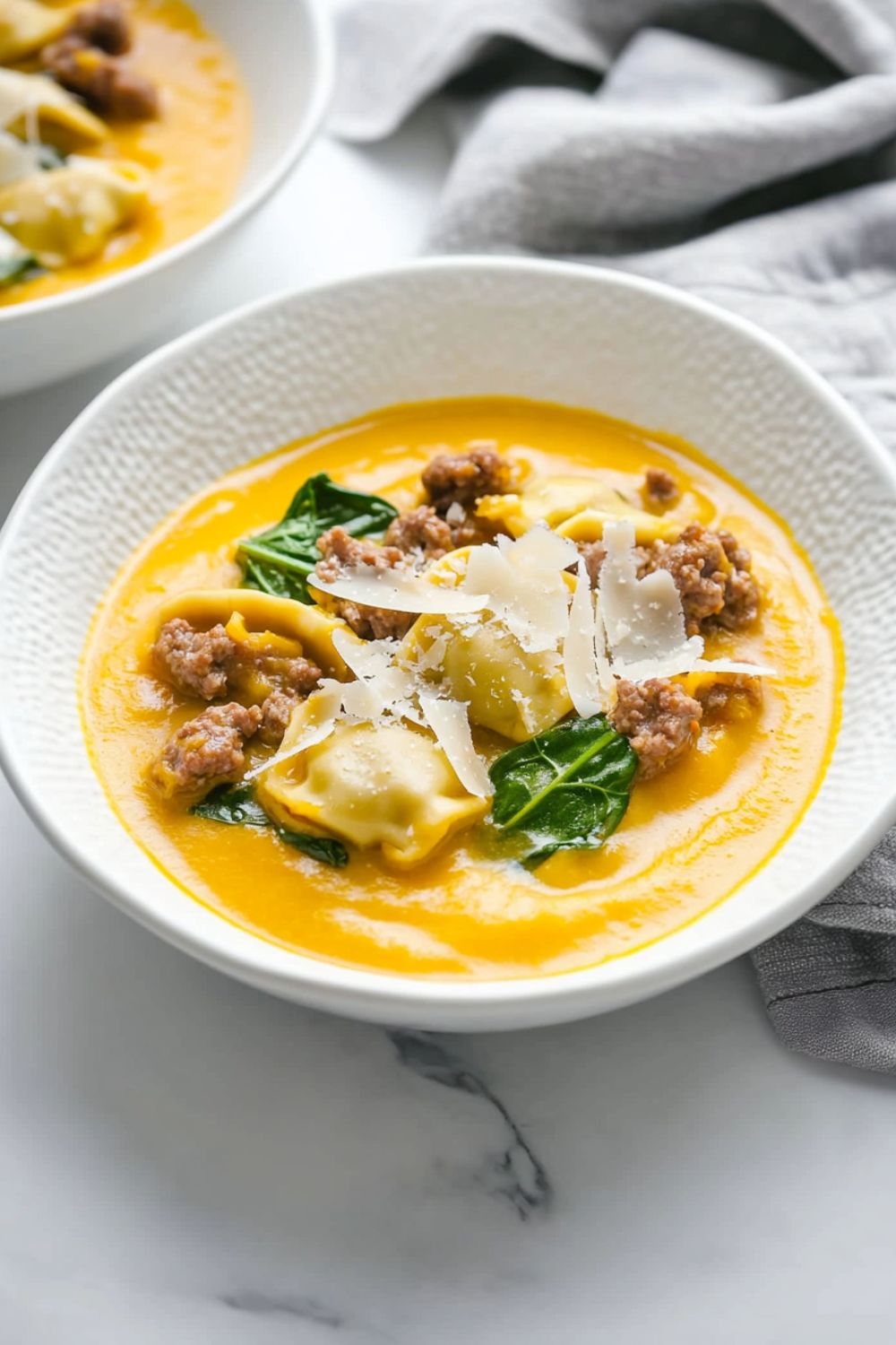 Pioneer Woman Butternut Squash, Sausage, and Tortelloni Soup