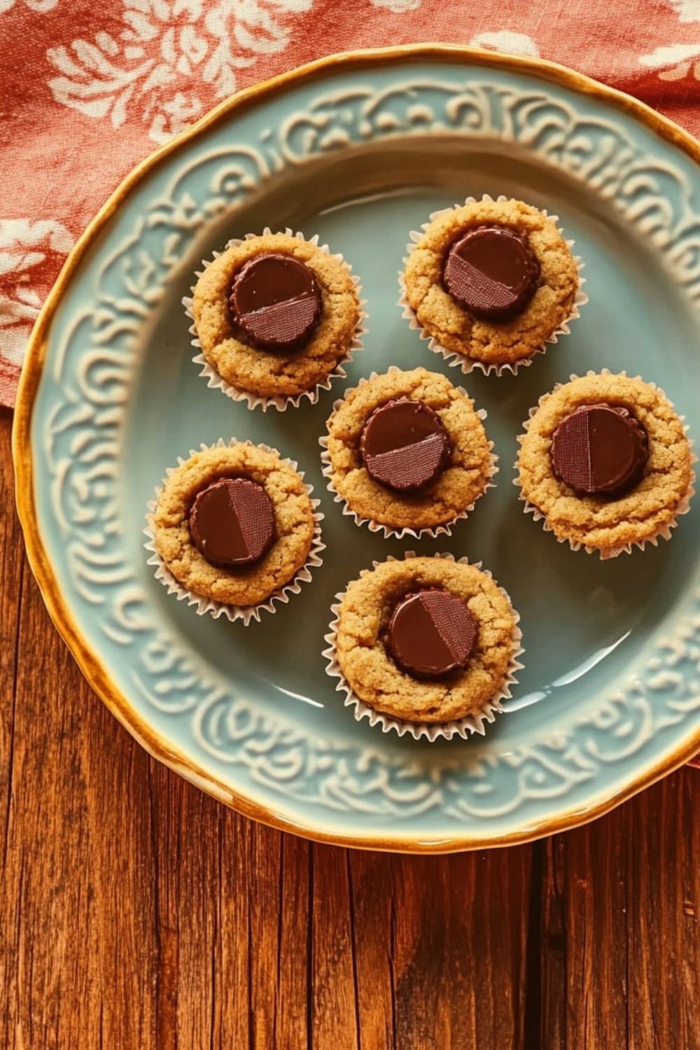 Peanut Butter Cookies With Peanut Butter Cups