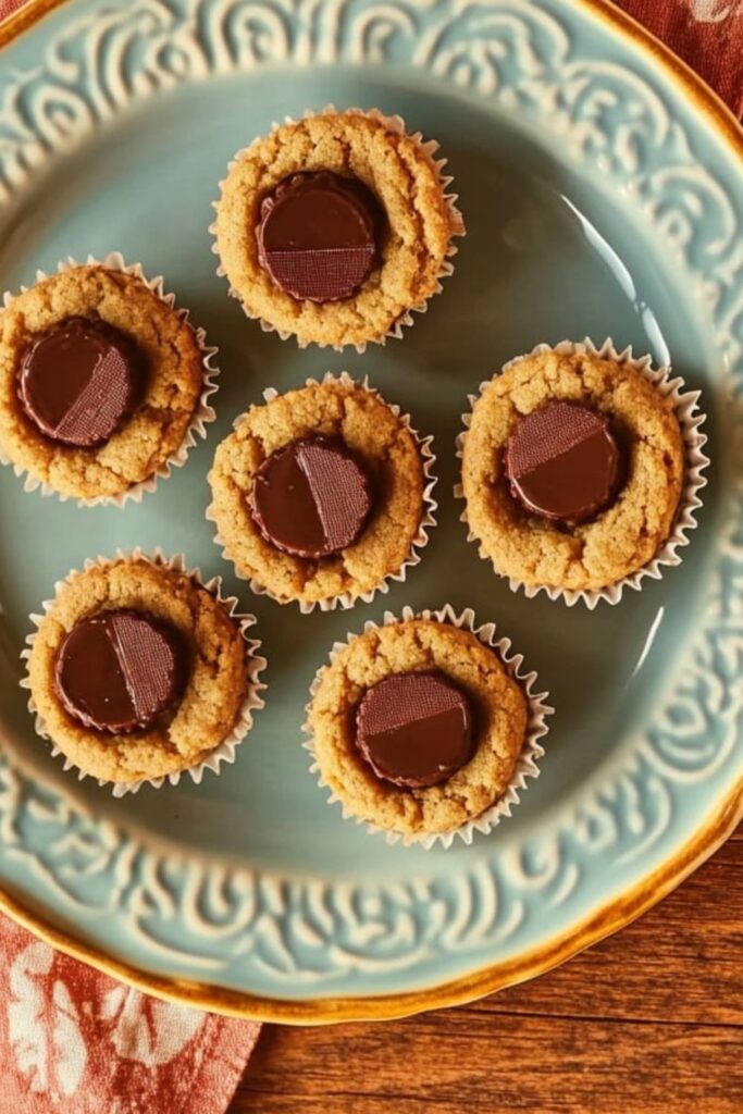 Peanut Butter Cookies With Peanut Butter Cups