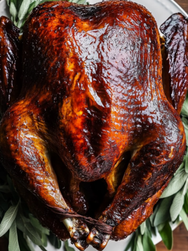 Alton Brown Honey Brined Smoked Turkey