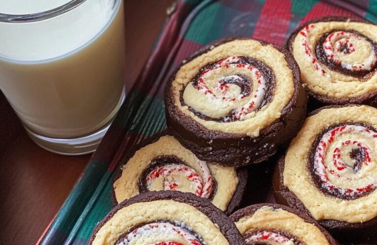 Chocolate Peppermint Pinwheel Cookies